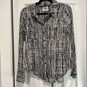 Anthropologie navy button down